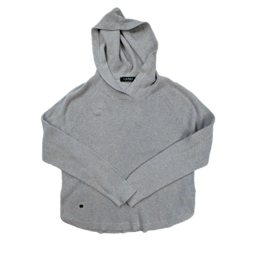 Lauren Ralph Lauren Gray Cowl Neck Sweater